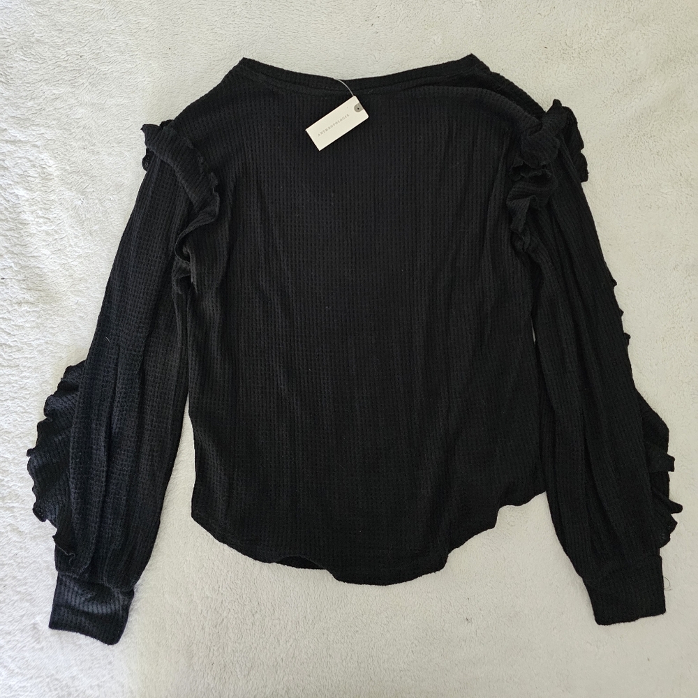 Pilcro Ruffled V-Neck Top - Picture 3 of 3